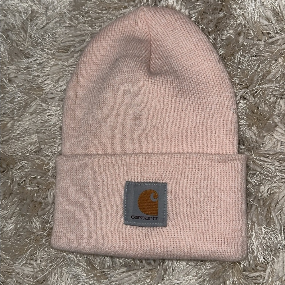 Light pink carhartt beanie